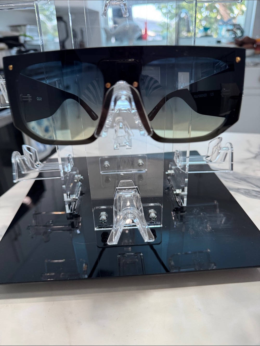 Quay Australia Black Gradient Shield Sunglasses fully Booked 125
